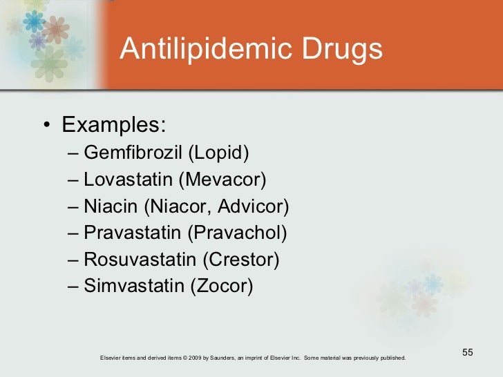 antilipidemic drugs